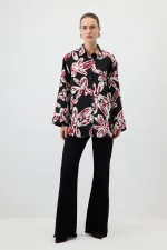WIDE-CUFFS PATTERNED SHIRT WIDE-CUFFS PATTERNED SHIRT
