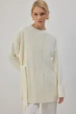 YANDAN BAĞLAMALI TRİKO TUNİK