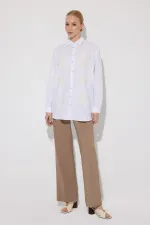 CHEMISE EN LIN BRODÉE