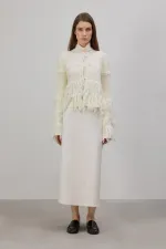 FRINGED KNITTED CARDIGAN FRINGED KNITTED CARDIGAN