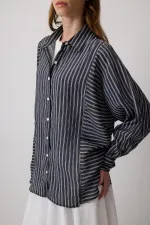 CHEMISE À RAYURES EN VISCOSE