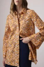 CHEMISE EN COTON À MOTIFS FLORAUX