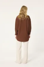 OVERSİZE KREP GÖMLEK