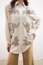 CHEMISE EN LIN BRODÉE