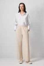 BELİ LASTİKLİ BOL PAÇA PANTOLON