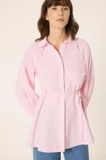 CHEMISE À PÉPLUME RAYÉE