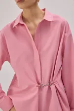 POPLIN SHIRT WITH METAL ACCESSORIES POPLIN SHIRT WITH METAL ACCESSORIES