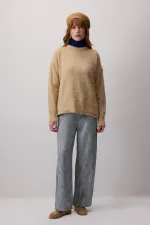 ELASTİK BEL JAKARLI PANTOLON