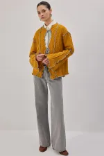 KONTRAST BİYELİ TRİKO HIRKA