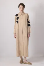 EMBROIDERED SHIRT DRESS EMBROIDERED SHIRT DRESS