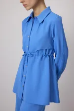 LINEN TEXTURED SHIRT AND TROUSER SET