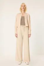 KNITTED PANTS WITH ELASTIC WAISTBAND KNITTED PANTS WITH ELASTIC WAISTBAND
