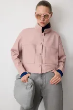 LEATHER SHIRT WITH FRONT POCKETS LEATHER SHIRT WITH FRONT POCKETS