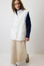 BÜZGÜLÜ GABARDİN YELEK