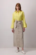 GENİŞ CEPLİ KUPRA ETEK