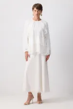 RUFFLED CHIFFON BLOUSE