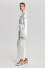 OTRİŞ DETAYLI SATEN BRIDE KİMONO