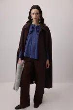 CHEMISE À COL MARIN À VOLANTS