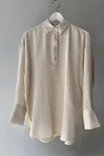 SHIRT COLLAR MELANGE TUNIC