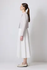 JUPE TISSÉE AVEC TAILLE FRONCÉE