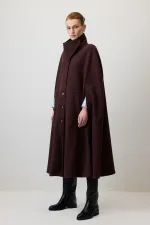 Poncho Cashmere Coat