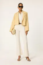 HAFİF İSPANYOL PAÇA DENİM PANTOLON