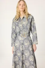 ENSEMBLE JUPE ET VESTE À MOTIFS FLORALS