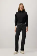 PANTALON EN JEAN AVEC TAILLE ÉLASTIQUE