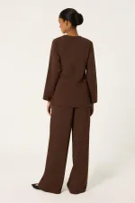 ENSEMBLE TUNIQUE ET PANTALON AVEC BOUCLE DORÉE