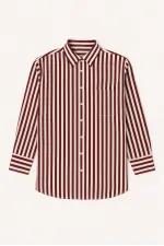 CHEMISE SURDIMENSIONNÉE À RAYURES ÉPAISSES