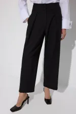 HIGH-WAISTED PLEATED PANTS HIGH-WAISTED PLEATED PANTS
