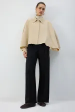 RIBBED PANTS WITH ELASTIC WAISTBAND RIBBED PANTS WITH ELASTIC WAISTBAND