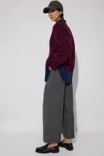 Modal blend flannel ribbed trousers Modal blend flannel ribbed trousers