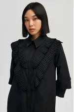PLEATED SHIRT DRESS PLEATED SHIRT DRESS