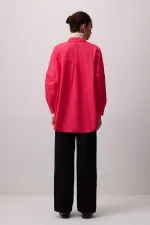 100% COTTON OVERSIZE SHIRT