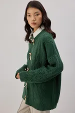 KNITTED CARDIGAN WITH BOW DETAIL