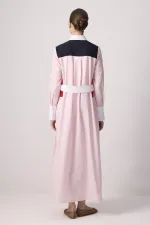 ROBE CHEMISE À COULEURS UNIES