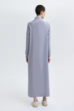 STAND-NECK CREPE DRESS STAND-NECK CREPE DRESS