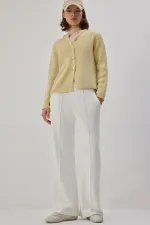 RIBBED KNIT TRACKSUIT WITH ELASTIC WAISTBAND