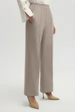 RIBBED CREPE PANTS