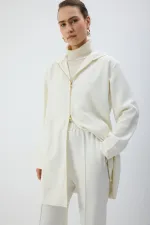 FERMUARLI KAPÜŞONLU CEKET