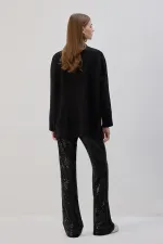 PAYETLİ FLARE PANTOLON