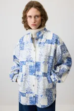 Shawl Pattern Bomber Jacket Shawl Pattern Bomber Jacket