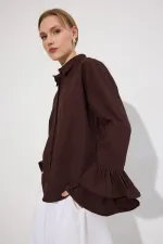 CHEMISE EN POPLIN AVEC DÉTAIL DE POIGNET