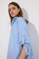 ÇİZGİLİ CEP DETAYLI TUNİK