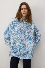 PATTERNED LINEN TEXTURED TUNIC