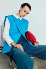 KETEN DOKULU KRUVAZE YELEK