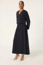 ENSEMBLE VESTE ET JUPE CROISÉES