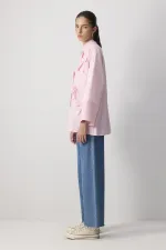 CHEMISE À RAYURES 100% COTON AVEC DÉTAIL DE NŒUD