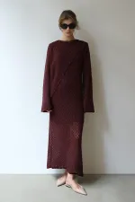 PAMUKLU BRODE ELBİSE